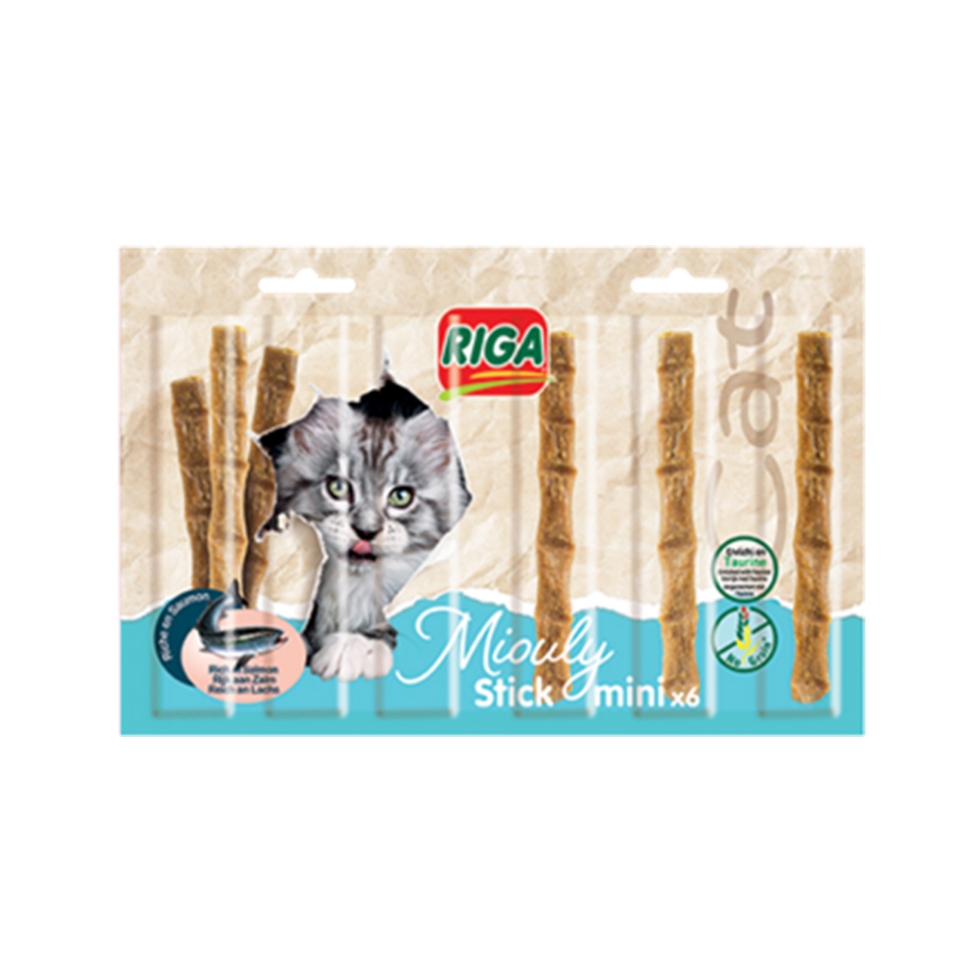 Picture of Riga Miouly Stick Salmon Cat Treats - 36 g