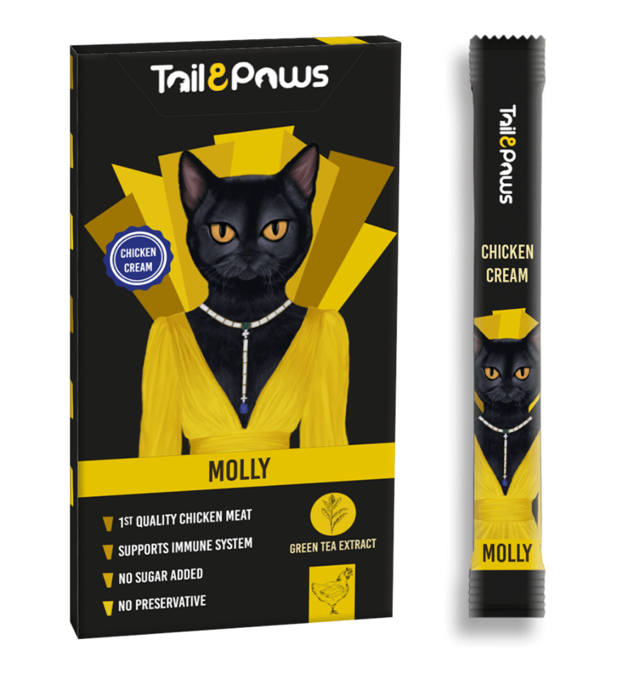 Picture of Tail And Paws Cat Cream - Molly 75G