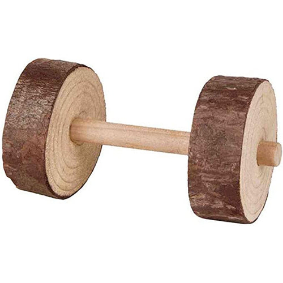 Picture of Trixie Set Of Dumbbells Bark Wood Dia 4.5X9Cm 2 Pcs