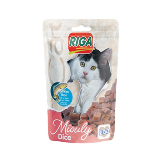 Picture of Riga Miouly Dice Tuna Cat Treats - 50 g