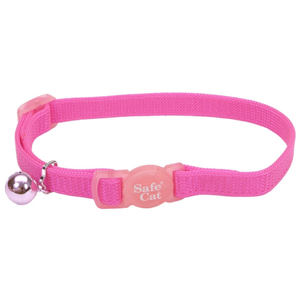 Picture of Safe Cat Adj Cat collar   3/8 inch  Neon Pink Cat     Npk