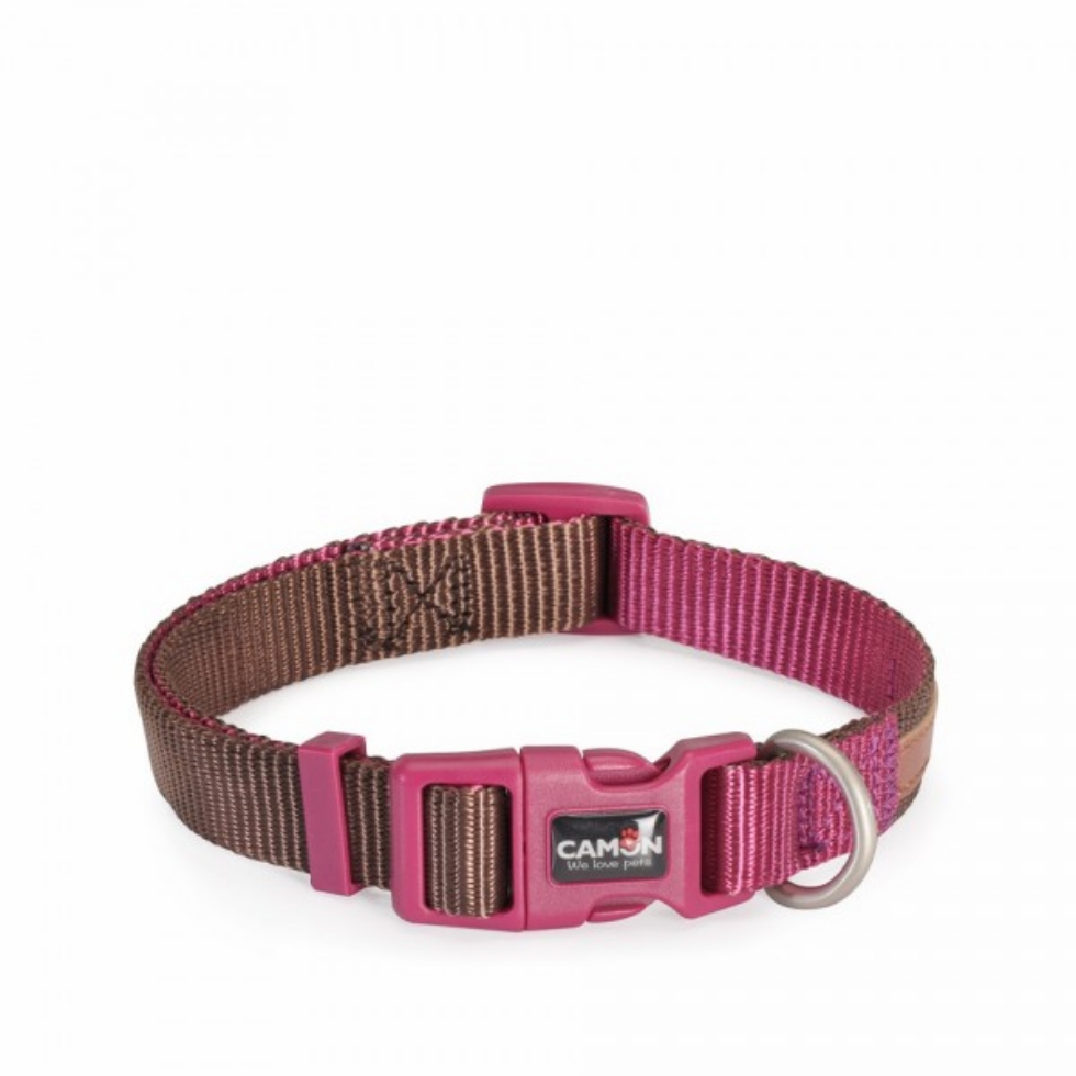 Picture of Camon Adjust Collar Double Premium Pink Grey 25X480 660 Mm
