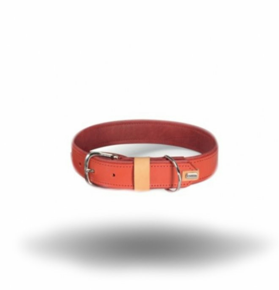 Picture of Camon Leather Collar With Synthetic Lining Red 35X700 Mm