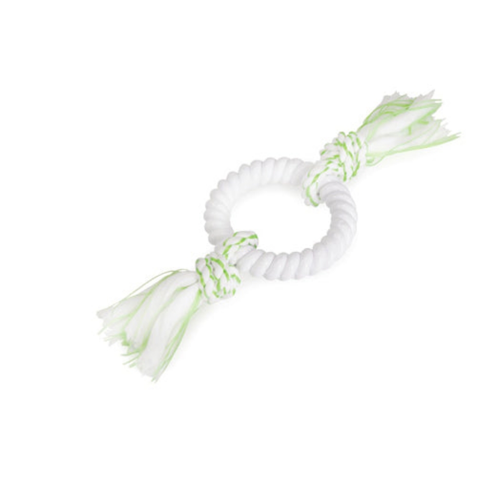 Picture of Camon Mint-Scented Dog Toy-Nylon Ring With Cotton Rope 25Cm