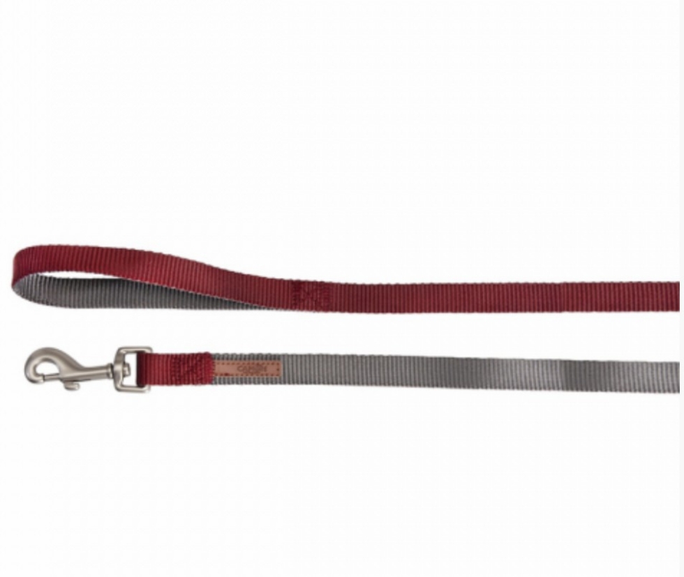Picture of Camon Dog Leash Double premium Grey Red 10x1200 mm