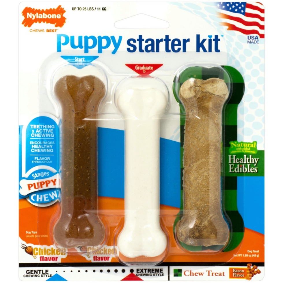 Picture of Nylabone Dog Toy 11 g Puppy Starter Kit 