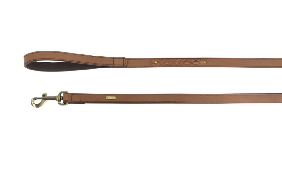 Picture of Camon Brown Leather Collar With Twisted Design 30X600 Mm