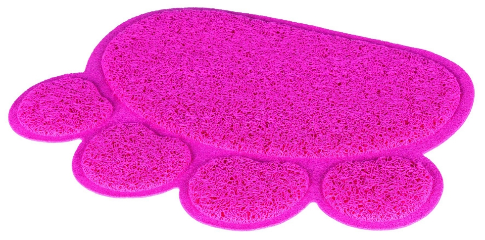 Picture of Trixie  Cat Litter Tray Mat Paw Pvc 40 × 30 Cm Pink