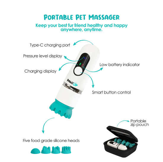Picture of PawzUp Portable Pet Massager - Green