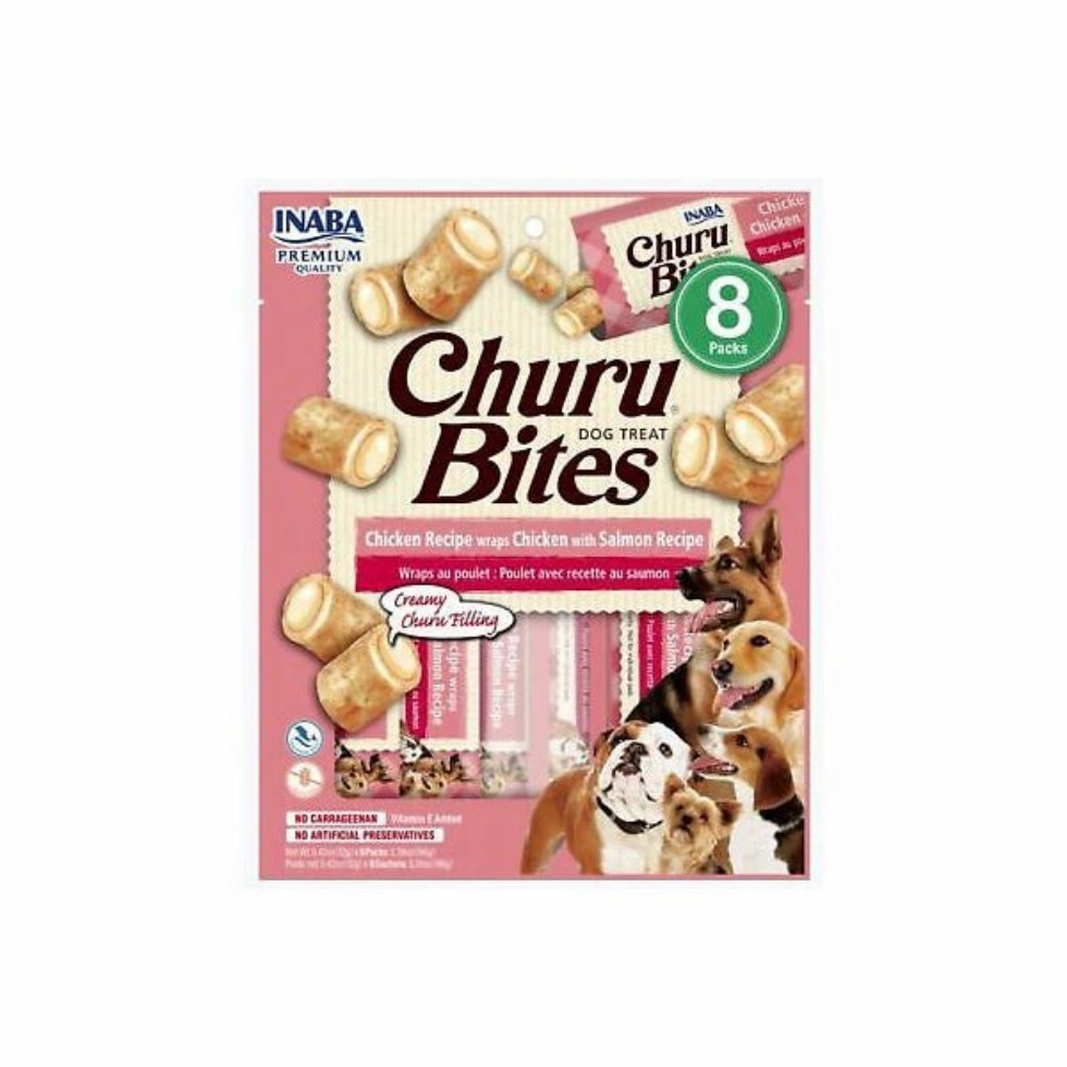 Picture of  Inaba Churu Churu Bites for Dogs Chicken with Salmon 8x12g