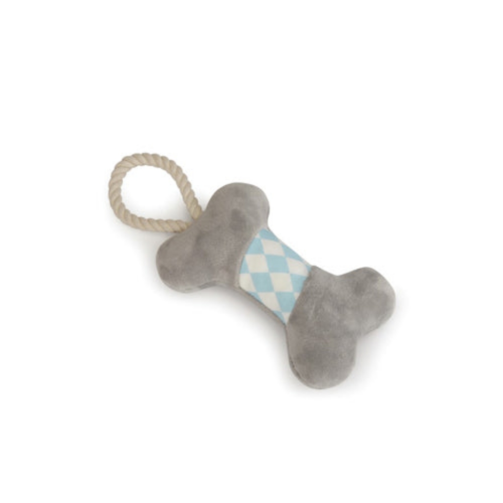 Picture of Camon Dog Toy-Polyester Bone Rope Handle + Squeaker 27X13Cm