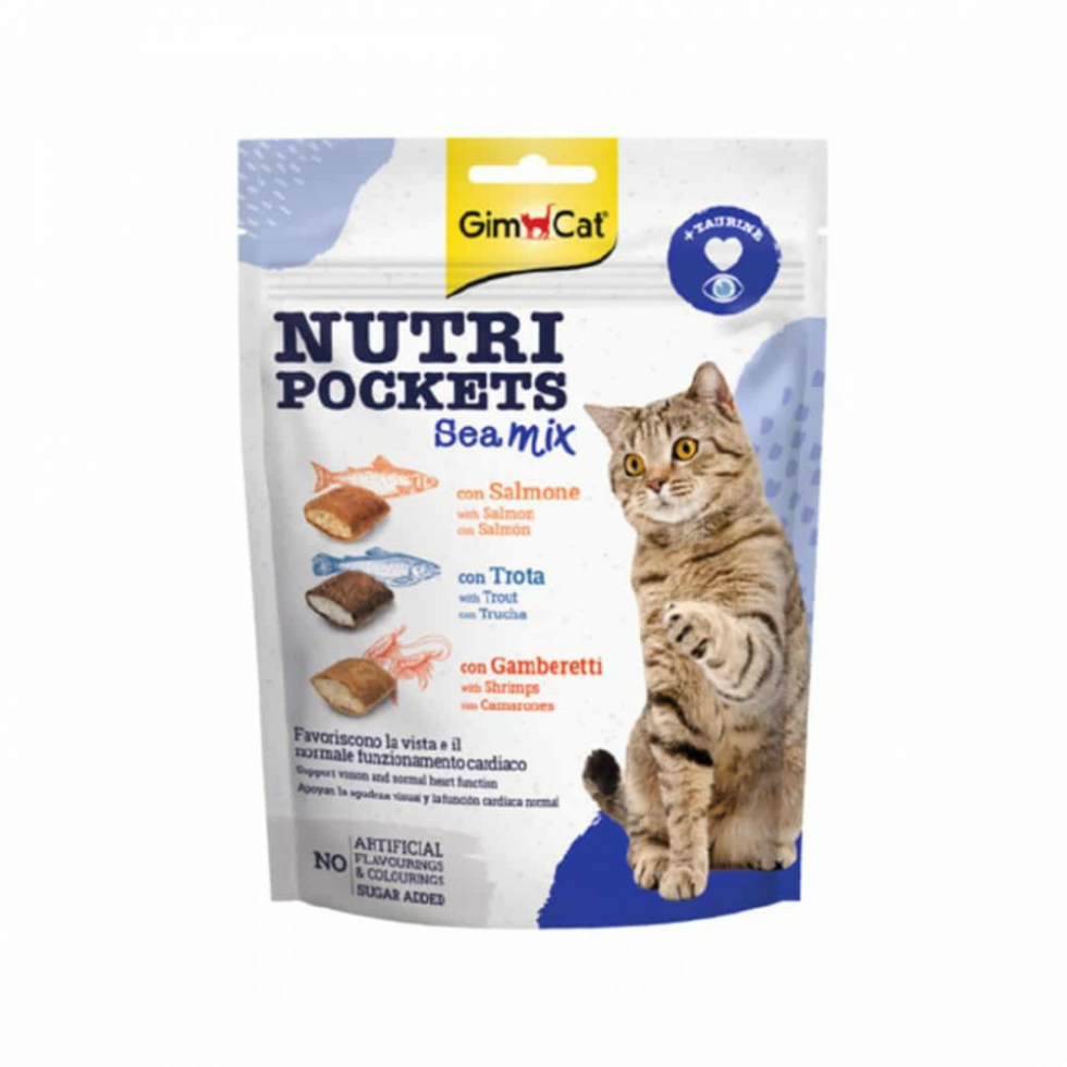Picture of Gimcat Crispy Cat Treat With Salmon And Shrimp Flavor