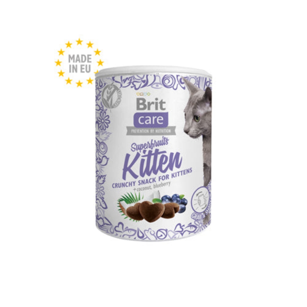 Picture of Brit Care Cat Snack Superfruits Kitten Blueberry 100G