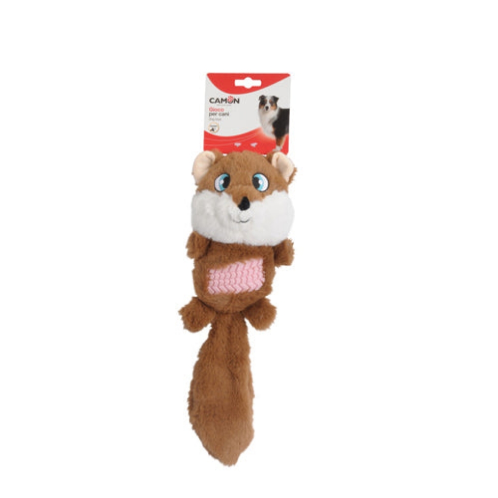 Picture of Camon Plush Dog Toy - Collec. E - 2 Character With Squeaker