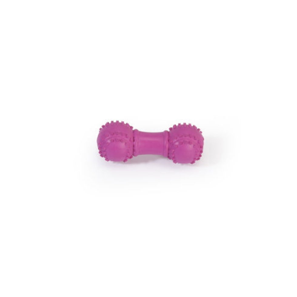 Picture of Camon Rubber Toy With Squeaker - Dumbbell With Balls - 10Cm