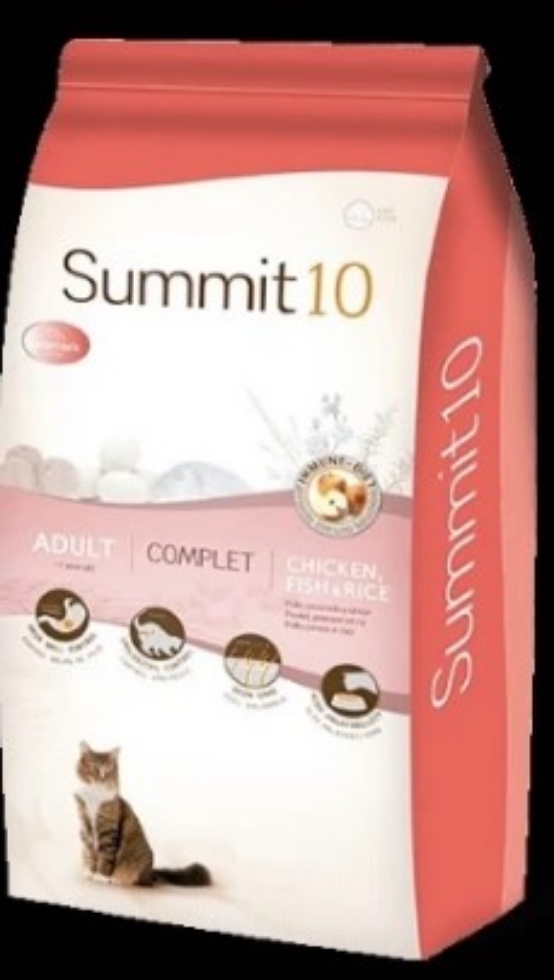 Picture of Summit 10 Cat Adult Complet Chicken Fish And Rice 1.5 Kg