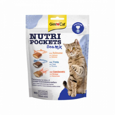 Picture of Gimcat Crispy Cat Treat With Salmon And Shrimp Flavor