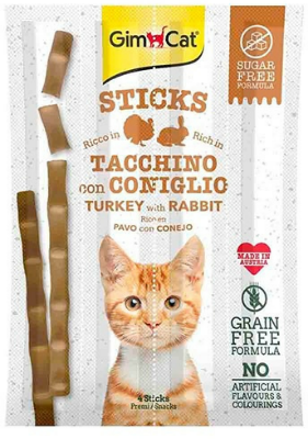Picture of Gimcat Sticks Turkey & Rabbit 5 Sticks