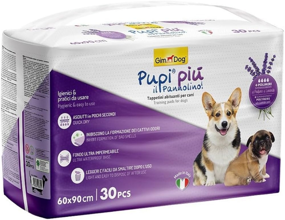 Picture of Gimdog Pupi Piu Training Pads Lavender 30pcs 60x90cm