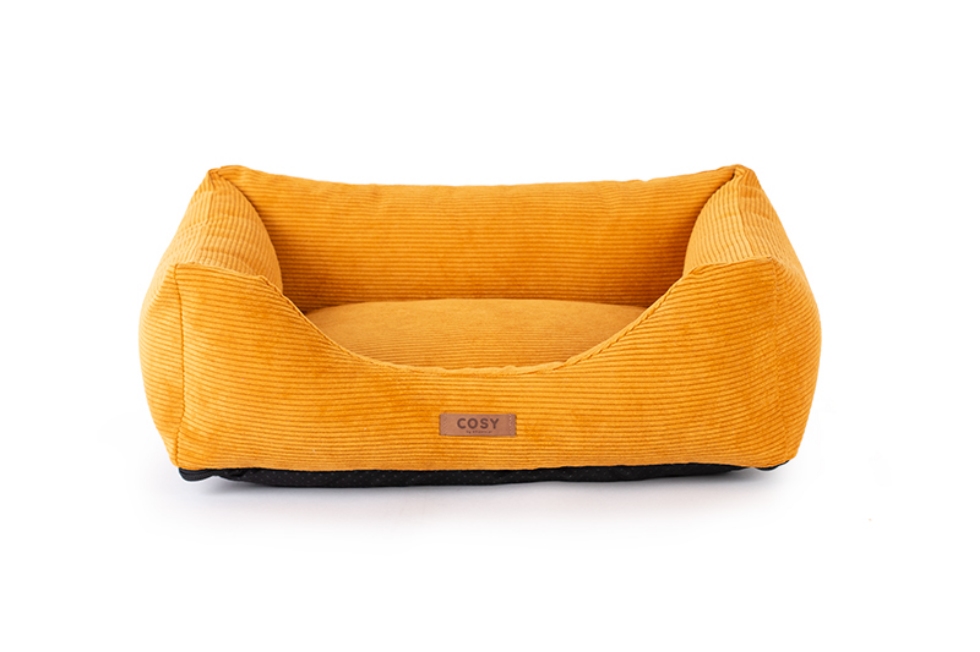 Picture of Empets Zipped Couch bed COSY Cord  100x80x24 Mustard